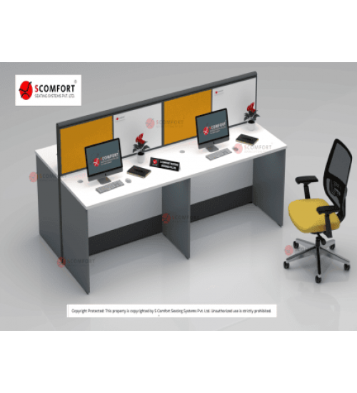 Scomfort SC-WRT3 4-Seater Office Workstation with 60mm Divider